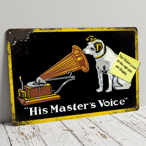 His master voice nipper dog - voice,