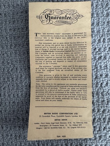 Vintage hmv his masters voice - hmv,