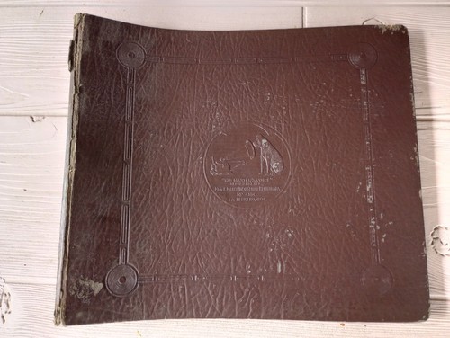 Antique record binder - antique, "his