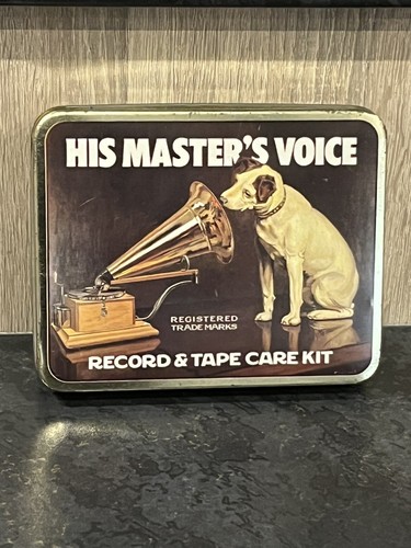 Vintage his masters voice tin - his,