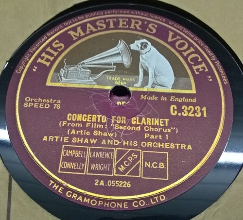 Artie shaw concerto - 12",