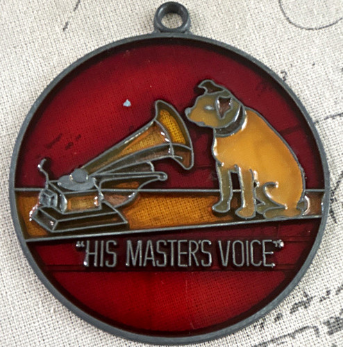 Vtg rca phonograph nipper - phonograph, dog