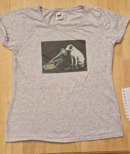 His masters voice shirt - his, t