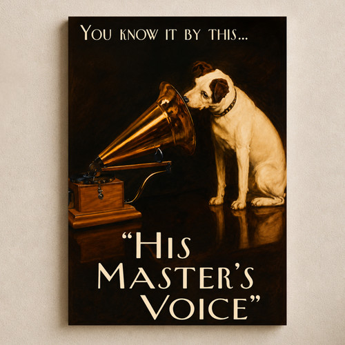 His masters voice hmv retro - his,